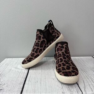 Rothy's Chelsea Wildcat Pull-On High Top Sneaker Boot Size 9